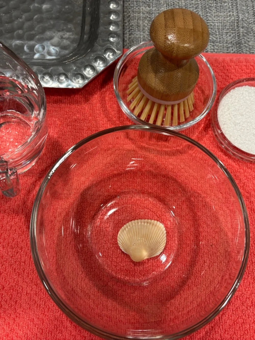 seashell washing practical life lesson by idlewild montessori